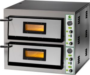 FML66T  Electric pizza oven 18 kW double room 72x108x14h cm - Three Phase