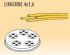 MPFTL4X16-25 Brass bronze alloy nozzles  LINGUINE 4x1,6 for pasta machine