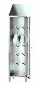 IN-696.04 Cupboard holder in Aisi 304 stainless steel -2 hinged doors