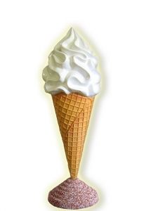 EG004C Icecream Cone in three-dimensional for outdoor Frozen Yogurt 