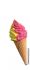 EG007D Icecream Cone in three-dimensional wallmounted Soft Bigusto