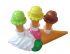 EG031 Ice cream cones holder - 3D advertising cone holder for ice cream shop, height 15 cm