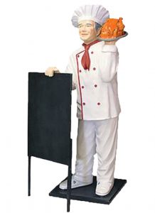 ER005D Chef with kitchen three-dimensional high 140 cm