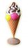 SG002 Cono Gelato con topping  - cono pubblicitario 3D per gelateria altezza 168 cm