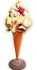 SG031 Ice Cream Cone Spatolato - 3D advertising cone for ice cream parlor, height 216 cm