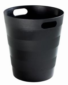 T907121 Black Recycled polypropylene Paper bin 12 liters
