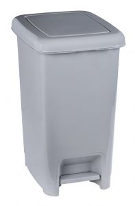 T909940 Grey polypropylene pedal bin 40 liters (Pack of 6 pieces)