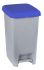 T909965 Grey polypropylene pedal bin with blue lid 60 liters (Pack of 18 pieces)