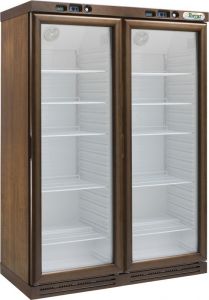 KL2794N Wine cabinet with static refrigeration - 310 + 310 liters - LIGHT WALNUT