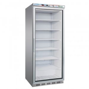 G-EF600GSS Static glass door freezer cabinet, capacity 570 lt