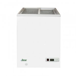 SD100S Congelatore Freezer a Pozzetto - Porte Vetro Scorrevoli - Capacità Lt 97