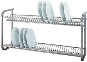 SP1397  Stainless steel Wall mounted dish drying rack 104x30x55h