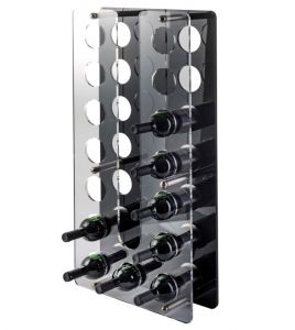EV01118 WALL 2 - Wall-mounted wine display for bottles ø 8.2 cm