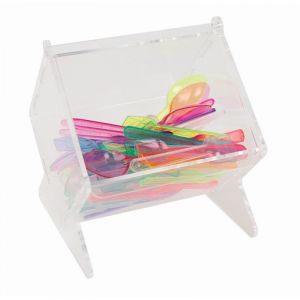 ITP254 Plexiglass spoon holder with resealable lid