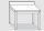 EUG2116-06 tavolo su gambe ECO cm 60x60x85h-piano con alzatina