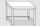 EUG2207-08 tavolo su gambe ECO cm 80x70x85h-piano liscio - telaio inferiore su 3 lati