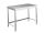 EUG2208-16 tavolo su gambe ECO cm 160x80x85h-piano liscio - telaio inferiore su 3 lati