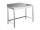 EUG2217-18 tavolo su gambe ECO cm 180x70x85h-piano con alzatina - telaio inferiore su 3 lati