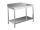 EUG2316-12 tavolo su gambe ECO cm 120x60x85h-piano con alzatina - ripiano inferiore
