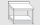 EUG2317-06 tavolo su gambe ECO cm 60x70x85h-piano con alzatina - ripiano inferiore