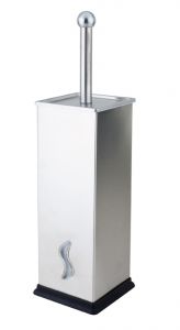 T101823 wall-mounted AISI 304 brushed stainless steel Toilet brush holder