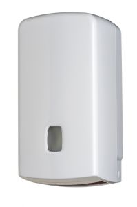 T104056 Distributore di carta igienica interfogliata 500 fogli o in rotolo ABS bianco