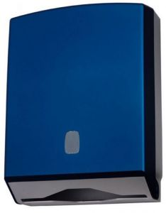 T104320 Towel paper dispenser blue ABS soft-touch 400 sheets