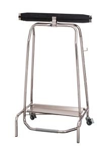 T107500 Stainless steel Wheeled pedal operated sack holder hermetic closure