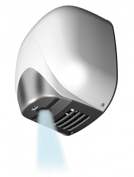 T704360 Automatic hand dryer White aluminium hole (heater-free)