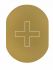 T719938 Infirmery pictogram Golden aluminium