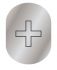 T719958 Infermery pictogram Brushed aluminium