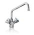 KL1000 PROFESSIONAL single-hole tap for sink, knobs and swivel spout