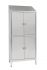 IN-694.06 Multi-storey cupboard in 4-door 4-seater Aisi 304 stainless steel with dirty / clean partition Cm. 95X40X215H