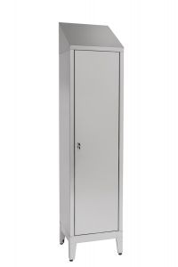 IN-696.05.430 Aisi 430 Cm stainless steel cabinet with hinged door. 50X40X215H