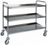 CA 1385 Stainless steel service trolley 3 shelves 111x57x96h