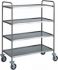 CA 1425 Stainless steel service trolley 4 shelves load 100 kg 110x60x140h 