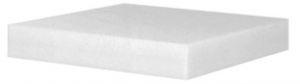 CPE70708 Food grade white polyethylene block 70x70x8h