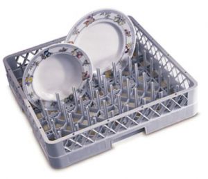 BP Rack for dishwashing machines grey 50x50x9h plates/trays